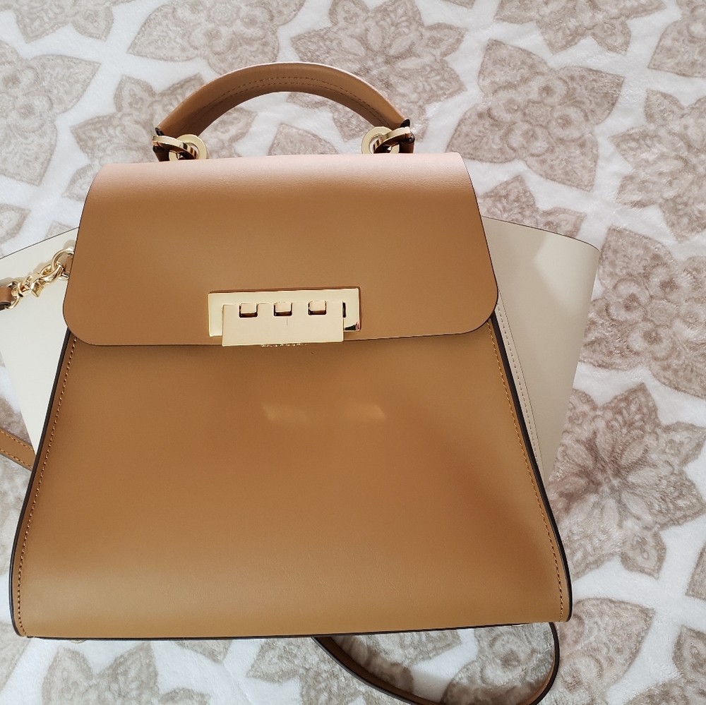 Zac Posen Eartha Iconic Top-Handle Leather Bag
